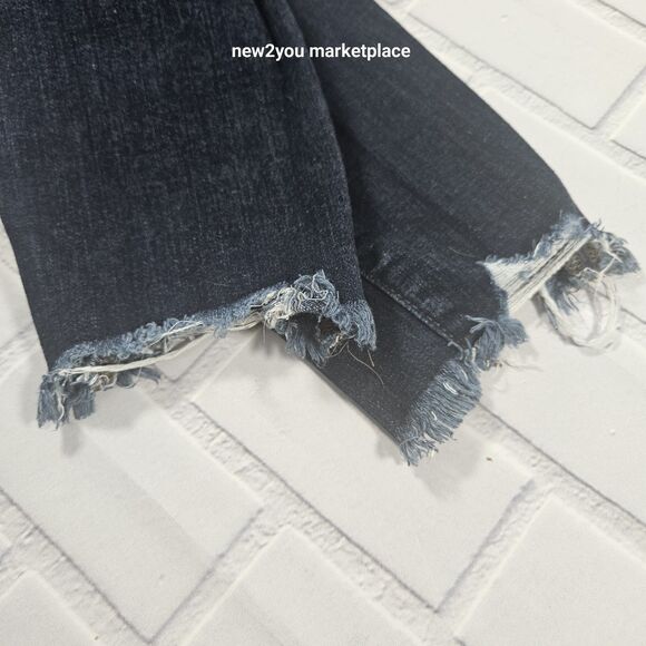 LOFT Made and Loved Skinny Jeans Women's 27/4 Dark blue Mid Rise Dark Wash - Picture 3 of 11